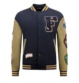 Enos Oversized Letterman Men's Jacket - 8633 - Navy