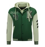 Enos College Jack Men's Hooded Jacket - 8630 - Green