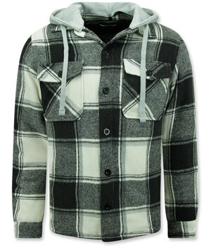 Enos Men's Lumberjacket with hood -7969 - Black