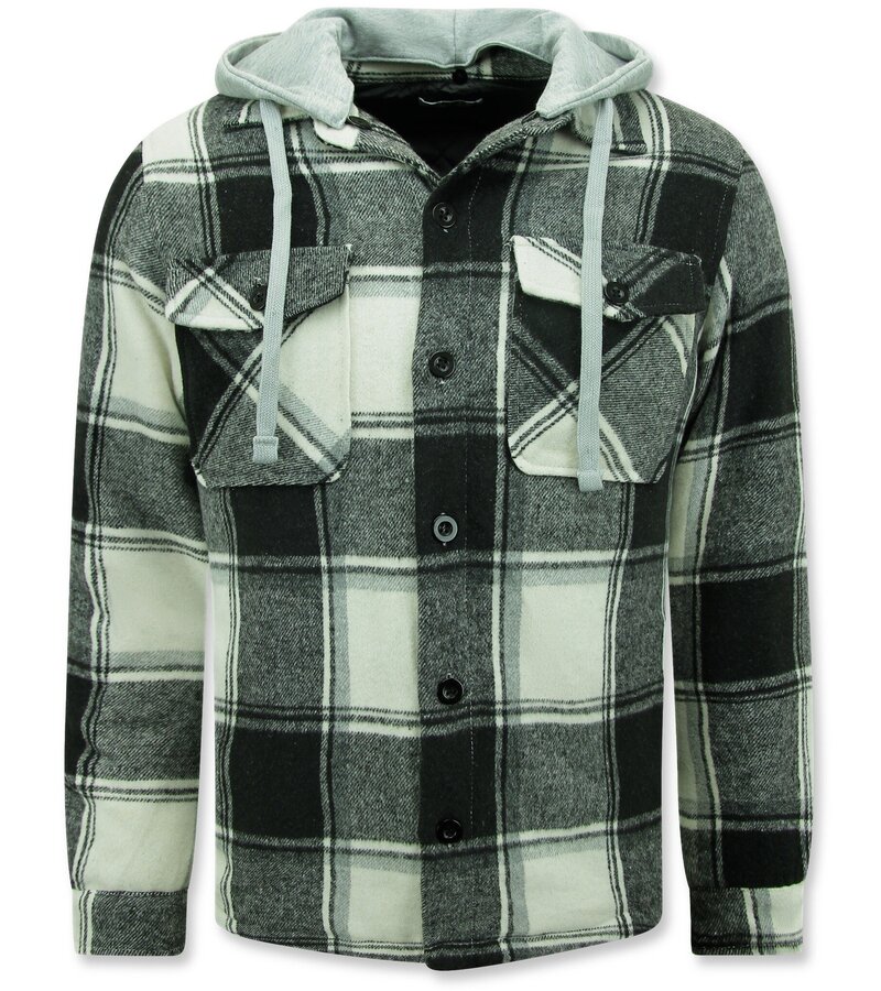 Enos Men's Lumberjacket with hood -7969 - Black