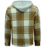 Enos Men's Hooded Lumberjacket -7969 - Brown