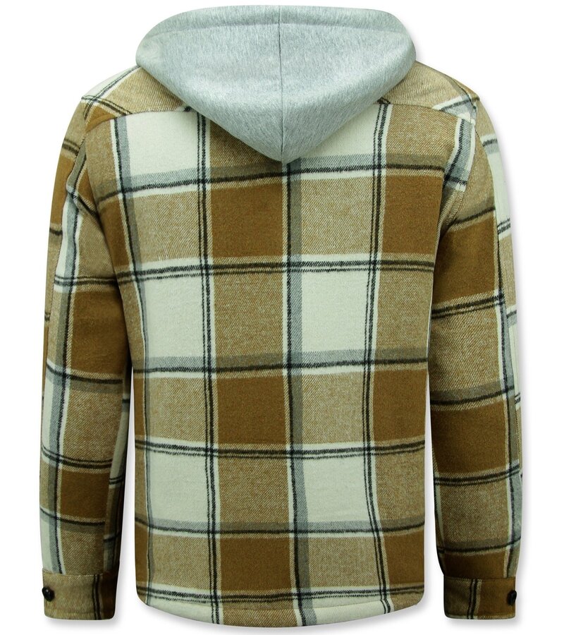 Enos Men's Hooded Lumberjacket -7969 - Brown