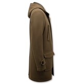 Enos Sporty mens coat -8931- brown