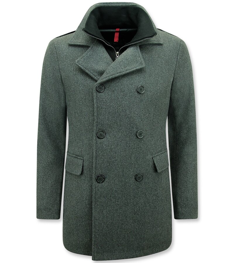 Enos Men Classic Coat Half-Length - 805 - Grey