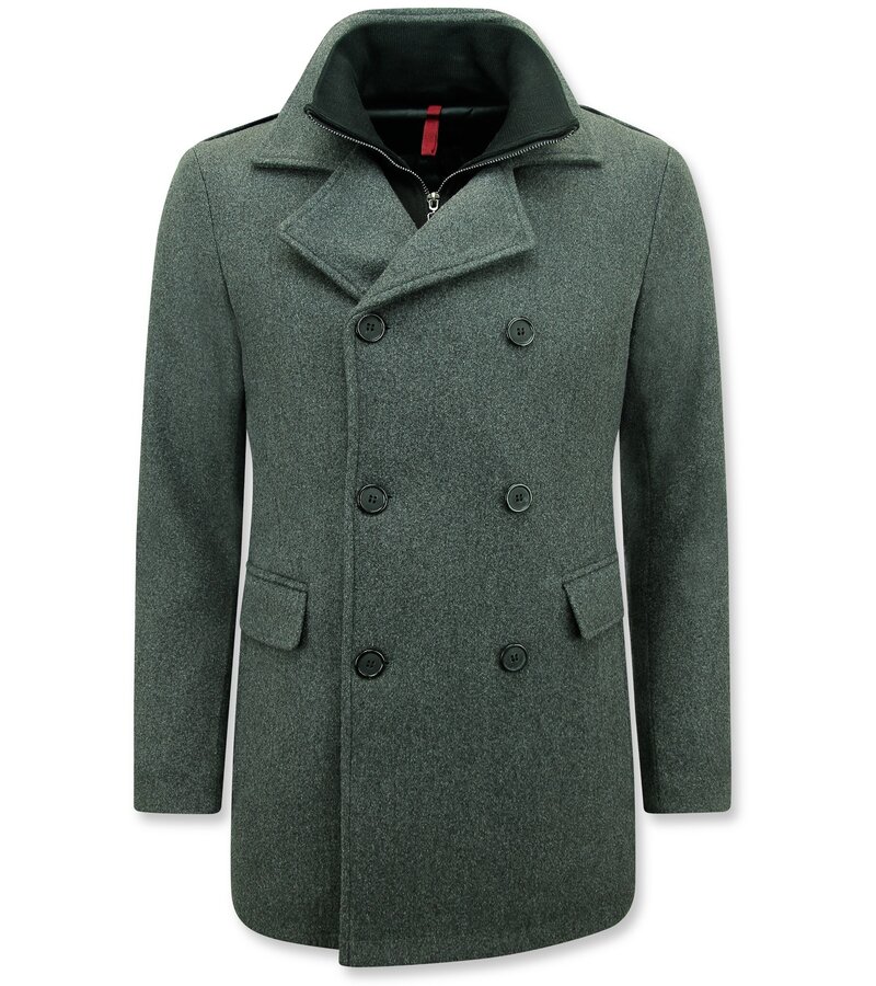 Enos Men Classic Coat Half-Length - 805 - Grey