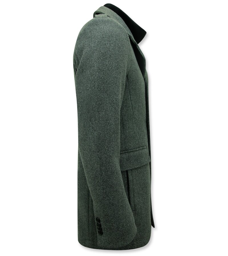 Enos Men Classic Coat Half-Length - 805 - Grey