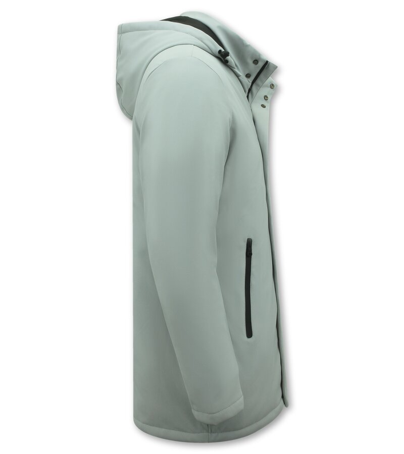 Enos Men's Waterproof Winter Jacket with Hood - 8766 - White