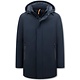 Men's Winter Coat with Detachable Hood - 8766 - Blue