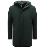 Enos Classic Hooded Men's Parka Jacket -8927- Black