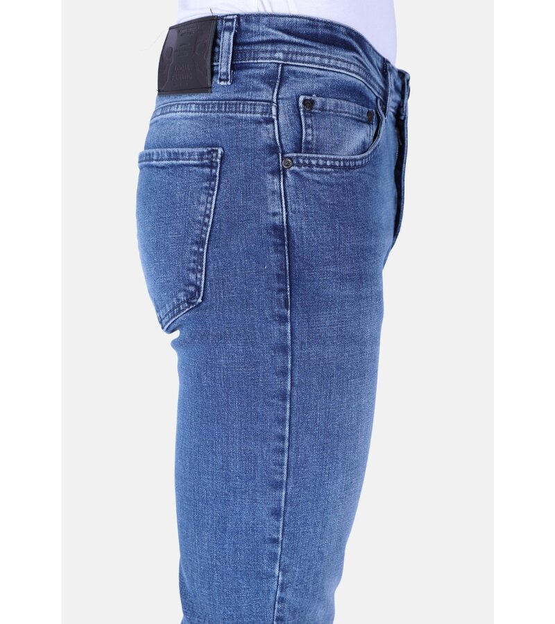 True Rise Men's straight-leg jeans Regular Fit- DP48- Blue
