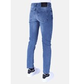 True Rise Men's straight-leg jeans Regular Fit- DP48- Blue