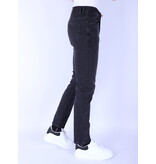 True Rise Neat Regular Fit Men's Stretch Jeans - DP53 - Black