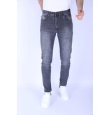 True Rise Light Jeans Mens Regular Fit Stretch - DP54 - Grey