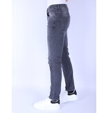 True Rise Light Jeans Mens Regular Fit Stretch - DP54 - Grey