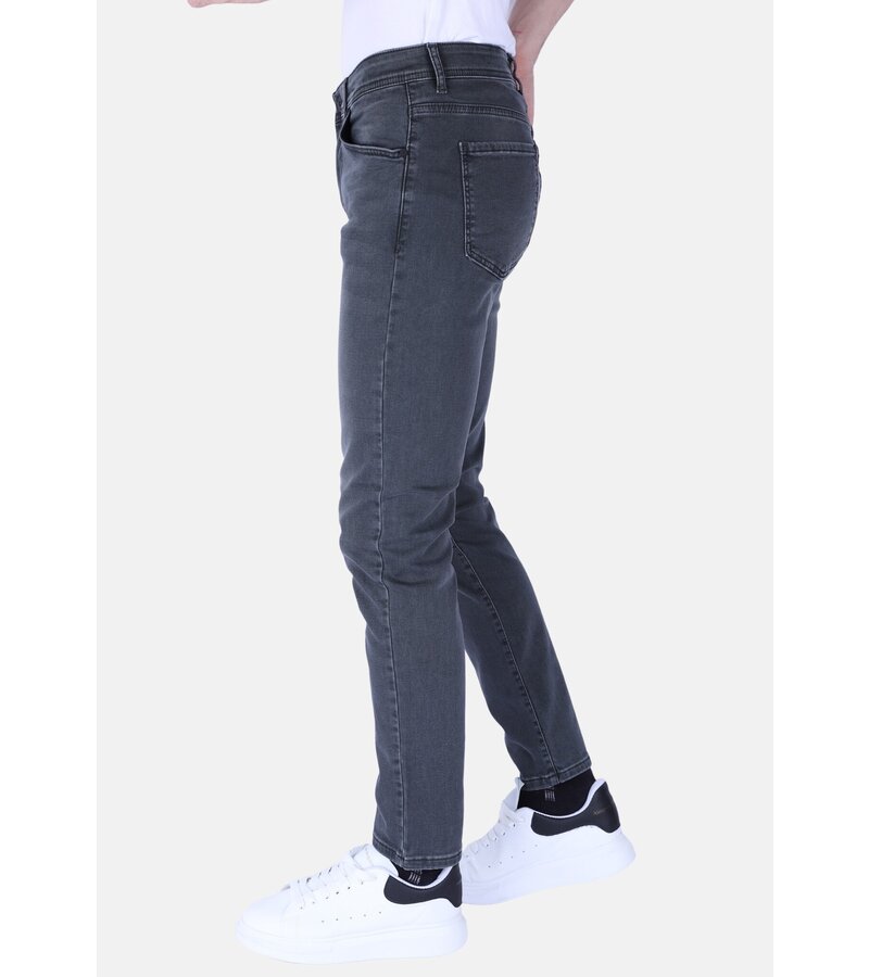 True Rise Men Super Stretch Denim Regular Fit - DP55 - Grey