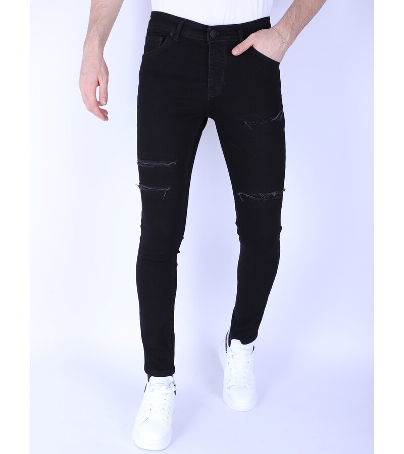 Local Fanatic Men's Ripped Jeans - Slim fit - 1092 - Black