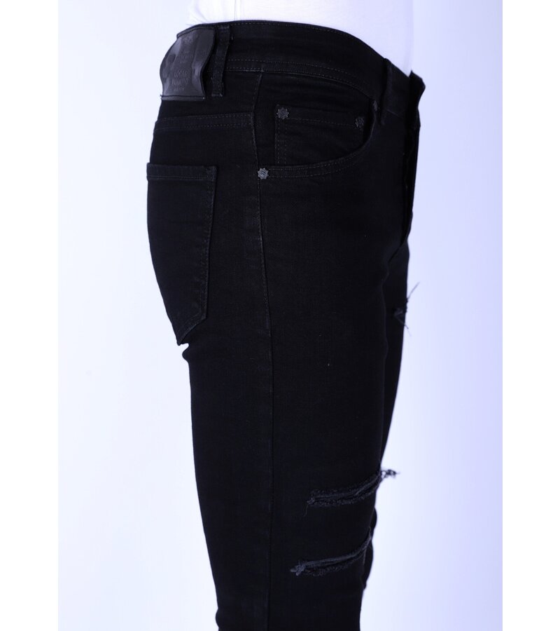 Local Fanatic Men's Ripped Jeans - Slim fit - 1092 - Black