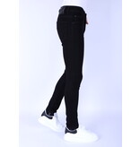 Local Fanatic Men's Neat Jeans Slim-Fit with Stretch -1091- Black