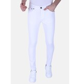 Local Fanatic Neat White Men's Jeans Slim Fit Stretch -1089 - White