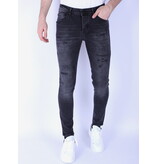 Local Fanatic Skinny fit men's jeans with stretch - XXB - Black