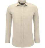 Gentile Bellini Trendy Men's Oxford Shirt Slim Fit - Light Brown