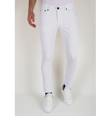 Mario Morato Nette Witte Heren Slim fit Spijkerbroek met Stretch -DP106