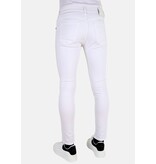 Mario Morato Nette Witte Heren Slim fit Spijkerbroek met Stretch -DP106