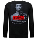 Top Star Tupac Men's Sweater - Black