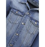 Local Fanatic Denim SpijkeJacket with Hood Men - RJ-966 - Blue