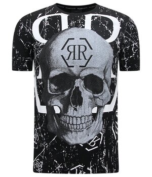 Enos Skull - Rhinestone T-shirt - 7972 - Black