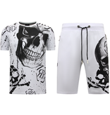 Enos Men's Sets - Skull - Rhinestone - 7975/7976 - White