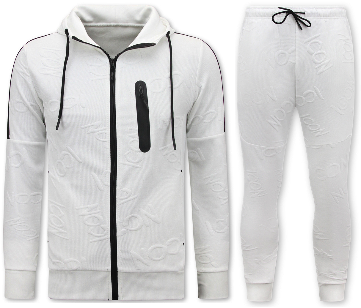 TopStar ICON Tracksuit Men - Jogging Suit Men Adults - 11031 - White -  Styleitaly.eu