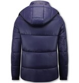 LF Puffer Jacket - Winter Jackets Men Waterproof - 8055 - Dark Blue