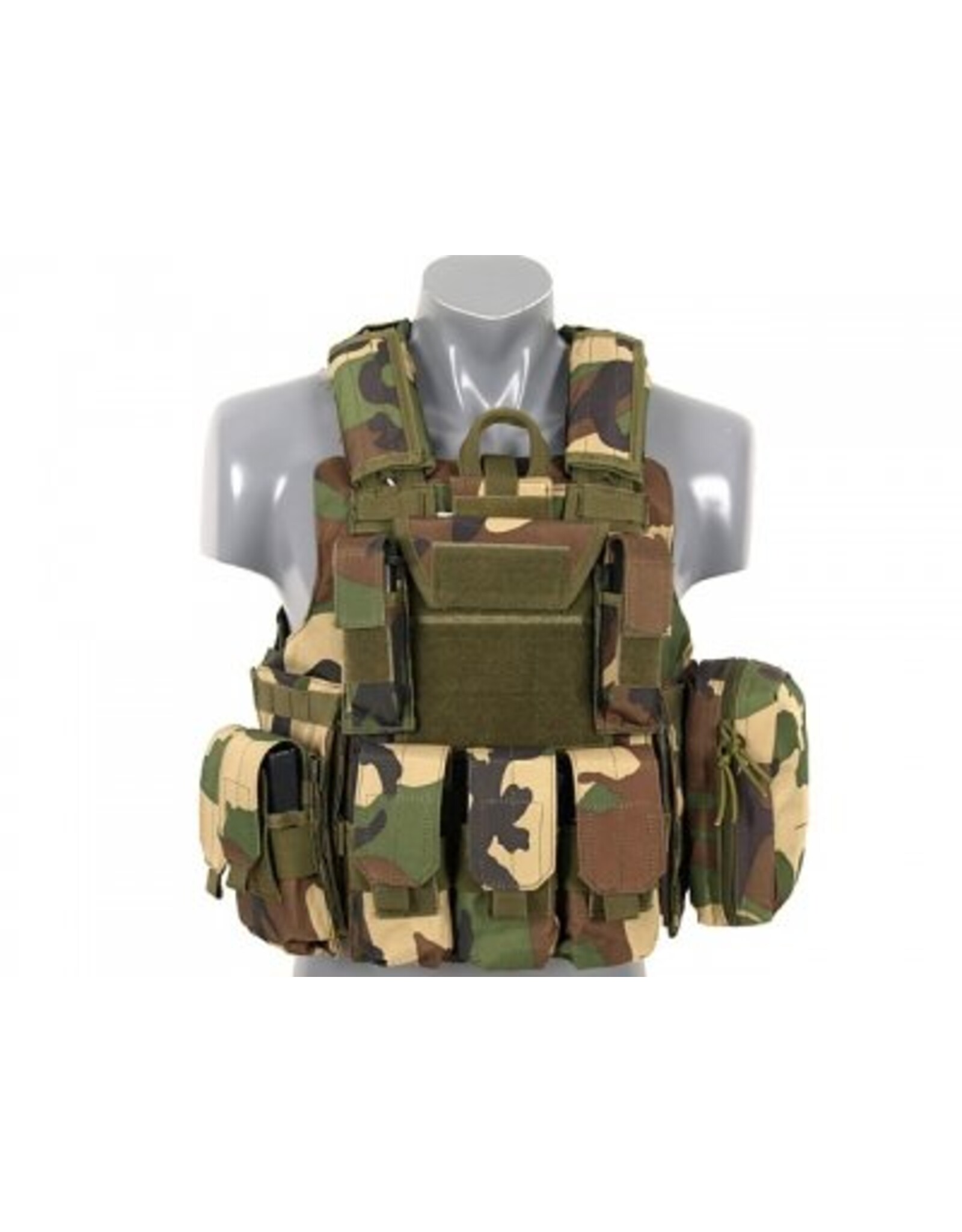COMBAT VEST MET LOSNEEMBARE ARMOR SYSTEEM