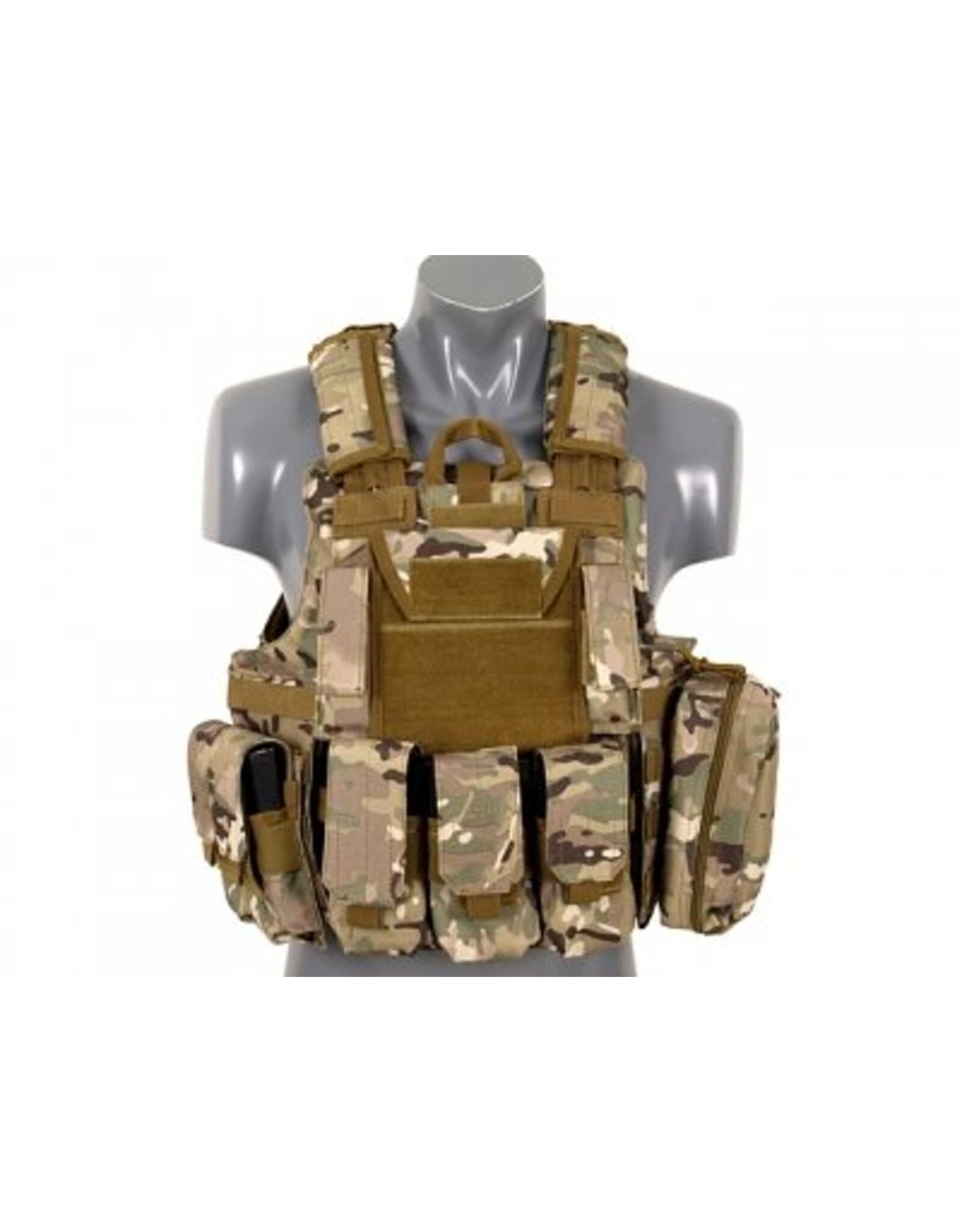 COMBAT VEST MET LOSNEEMBARE ARMOR SYSTEEM
