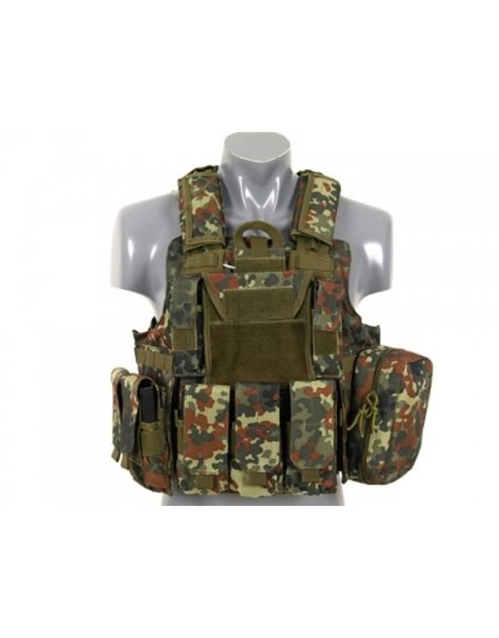 COMBAT VEST MET LOSNEEMBARE ARMOR SYSTEEM