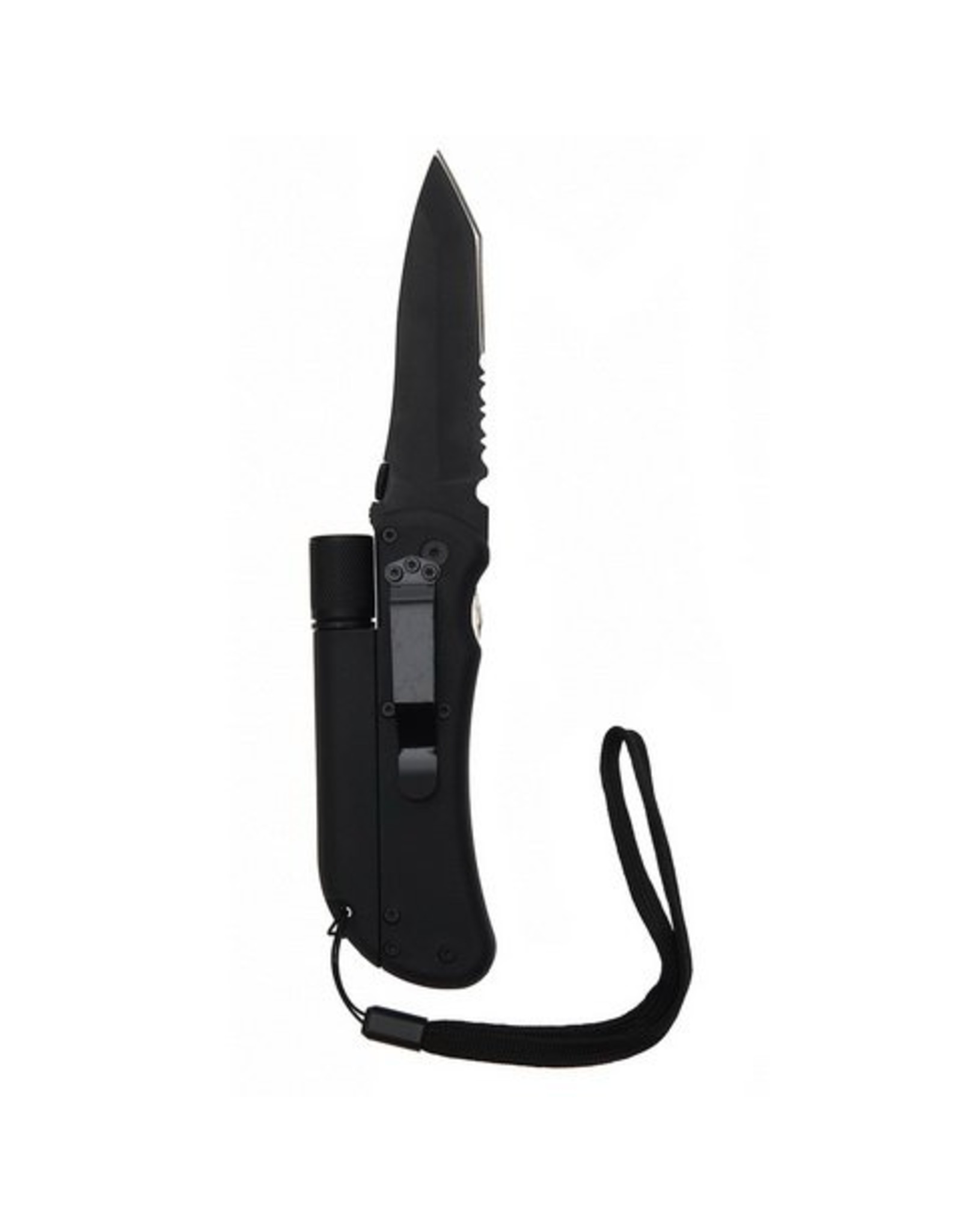 Survival mes met lamp en fire starter