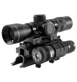 NcStar Boar Blaster Combo (4X30E Red illumination compact scope/Green lens)