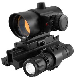 NcStar Special operation combo (1X40 Red dot sight with built in red laser/Quick release weaver mount)