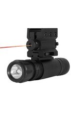 NcStar Red laser sight with weaver mount & LED flashlight with quich release combo