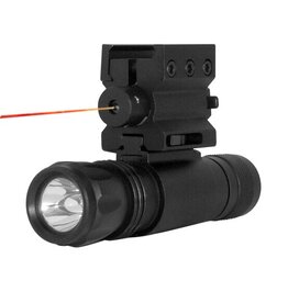 NcStar Red laser sight with weaver mount & LED flashlight with quich release combo