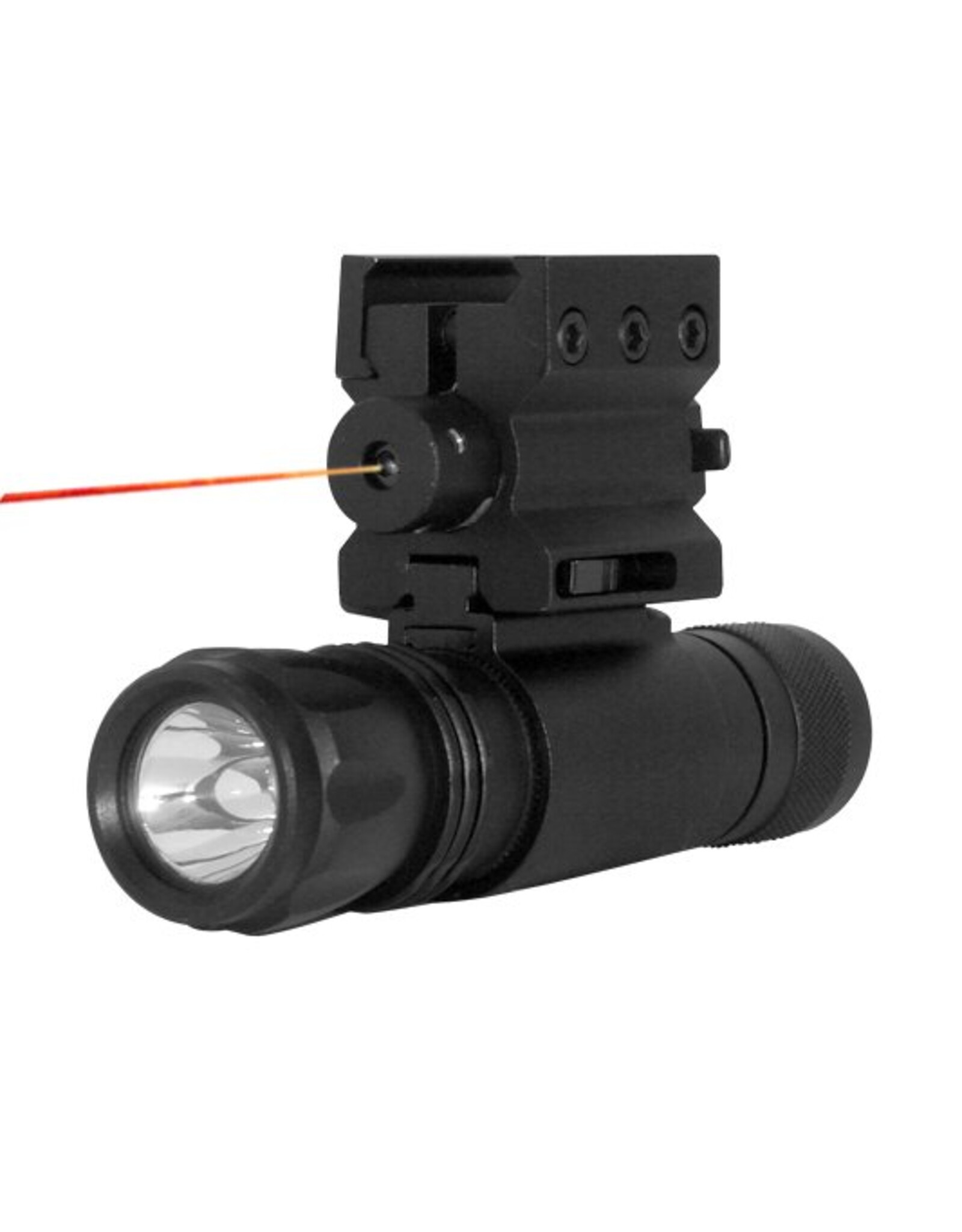 NcStar Red laser sight with weaver mount & LED flashlight with quich release combo