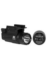 NcStar Compact pistol and rifle flashlight-green laser/quick release weaver mount