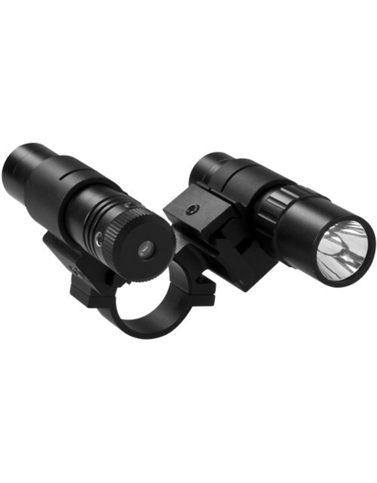 NcStar 1 inch double rail scope adapter/flashlight/green laser set