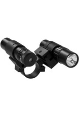NcStar 1 inch double rail scope adapter/flashlight/green laser set
