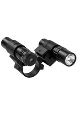 NcStar 30mm double rail scope adapter/flashlight/green laser set
