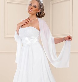 Stola zum Brautkleid aus Chiffon