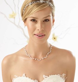 Bianco Evento  Brautschmuck Set Kette Ohrringe