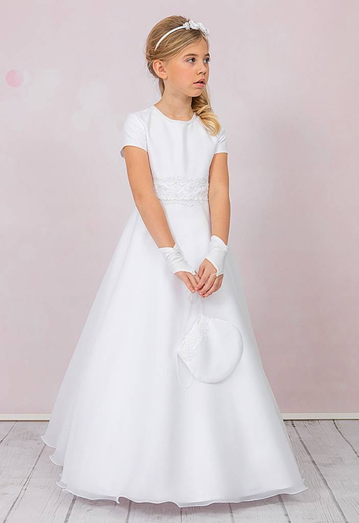 Kids  Kommunionkleid mit Reifrock, Bolero und Tasche