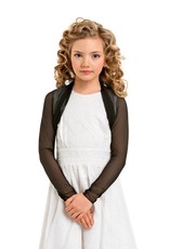 Mädchen Bolero zum Festkleid in schwarz